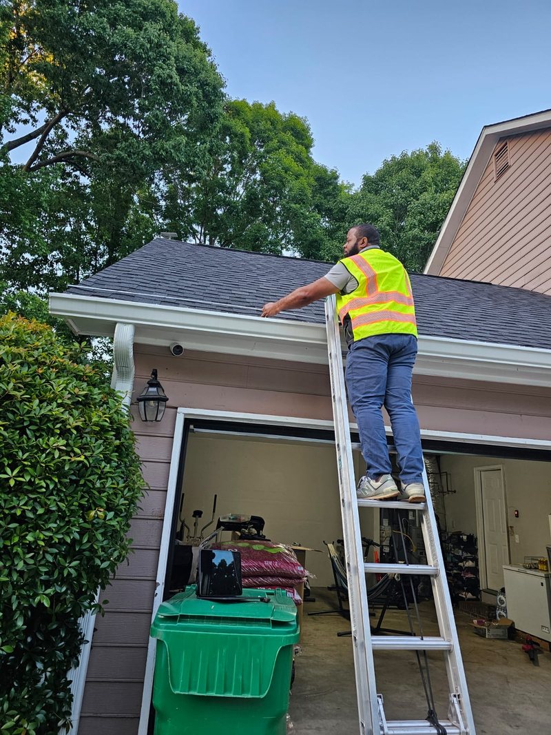 Enterprise installer conducting solar site survey